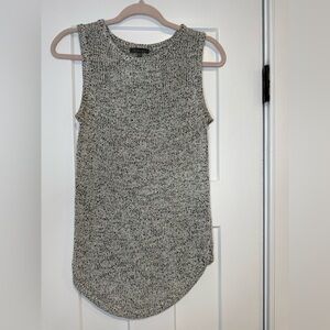 Women's Gray Sleeveless Knit Top